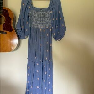 Free People embroidered dress